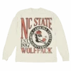 NC State Wolfpack Ivory First Dibs Heavyweight Long Sleeve T-Shirt(Nc State Wolfpack Ivory First Dibs Heavyweight Long Sleeve T Shirt)