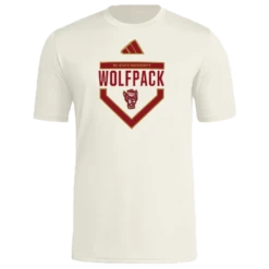 NC State Wolfpack Adidas Cream Gold Standard Homeplate Pregame Performance T-Shirt(Nc State Wolfpack Adidas Cream Gold Standard Homeplate Pregame Performance T Shirt)