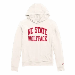 NC State Wolfpack Off-White Lightweight Jersey Hoodie(Nc State Wolfpack Off White Lightweight Jersey Hoodie)