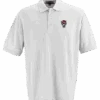 NC State Wolfpack White Wolfhead Soft-Blend Pique Polo(Nc State Wolfpack White Wolfhead Soft Blend Pique Polo)