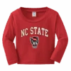 NC State Wolfpack Toddler Red Signature Wolfhead Long Sleeve T-Shirt(Nc State Wolfpack Toddler Red Signature Strutting Wolf Long Sleeve T Shirt)