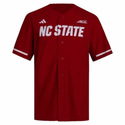 NC State Wolfpack Adidas 2025 Red Baseball Jersey(Nc State Wolfpack Adidas 2025 Red Baseball Jersey)