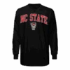 NC State Wolfpack Youth Black Arched Wolfhead Long Sleeve T-Shirt(Nc State Wolfpack Youth Black Arched Wolfhead Long Sleeve T Shirt)