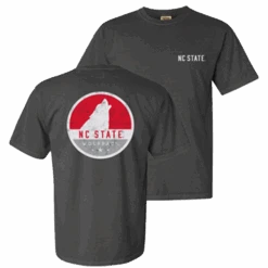 NC State Wolfpack Charcoal Comfort Colors Howling Wolf Circle T-Shirt(Nc State Wolfpack Charcoal Comfort Colors Howling Wolf Circle T Shirt)