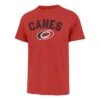 '47 BRAND Carolina Hurricanes Racer Red Canes Arch T-Shirt(Carolina Hurricanes Racer Red Canes Arch T Shirt)