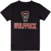 NC State Wolfpack Champion Youth Black Wolfhead Over Wolfpack Athletic T-Shirt(Nc State Wolfpack Champion Youth Black Wolfhead Over Wolfpack Athletic T Shirt)