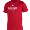 NC State Wolfpack Adidas Red 2024 Pre-Game Basketball Creator T-Shirt(Nc State Wolfpack Adidas Red 2024 Pre Game Basketball Creator T Shirt)