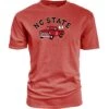NC State Wolfpack Heather Red Life Is Good Jake Truck T-Shirt(Nc State Wolfpack Heather Red Life Is Good Jake Truck T Shirt)