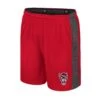 NC State Wolfpack Colosseum Red Wolfhead 8" Smach Talk Shorts(Nc State Wolfpack Colosseum Red Wolfhead Smach Talk Shorts)