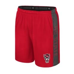 NC State Wolfpack Colosseum Red Wolfhead 8" Smach Talk Shorts(Nc State Wolfpack Colosseum Red Wolfhead Smach Talk Shorts)