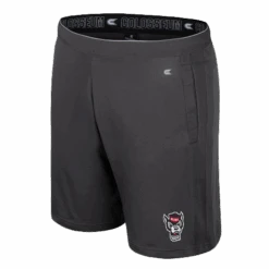 NC State Wolfpack Charcoal 7" Inseam Polyester Shorts(Nc State Wolfpack Charcoal 7 Inseam Polyester Shorts)
