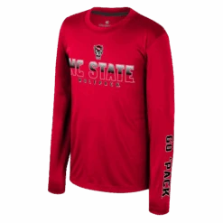 NC State Wolfpack Youth Red Long Sleeve Performance T-shirt(Nc State Wolfpack Youth Red Long Sleeve Performance T Shirt)