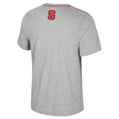 NC State Wolfpack Men's Heather Grey Shadow Letter Wolfhead T-Shirt(Nc State Wolfpack Mens Heather Grey Shadow Letter Wolfhead T Shirt) 2 NC State Wolfpack Men's Heather Grey Shadow Letter Wolfhead T-Shirt(Nc State Wolfpack Mens Heather Grey Shadow Letter Wolfhead T Shirt) - Image 2