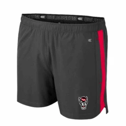 NC State Wolfpack Colosseum Charcoal Wolfhead 5" Langmore Shorts(Nc State Wolfpack Colosseum Charcoal Wolfhead Langmore Shorts)