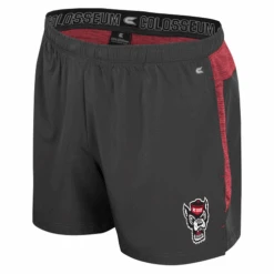 NC State Wolfpack Men's 5" Charcoal Wolfhead Shorts(Nc State Wolfpack Mens Charcoal Wolfhead Shorts)