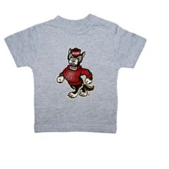 NC State Wolfpack Infant Oxford Grey Strutting Wolfpack T-Shirt(Nc State Wolfpack Toddler Oxford Grey Strutting Wolfpack T Shirt)