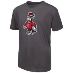 NC State Wolfpack Colosseum Youth Charcoal Strutting Wolf Performance T-Shirt(Nc State Wolfpack Colosseum Youth Charcoal Strutting Wolf Performance T Shirt)