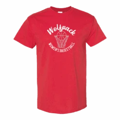 NC State Wolfpack Red Script Women's Basketball T-Shirt(Nc State Wolfpack Red Script Womens Basketball T Shirt)