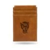 Rico NC State Wolfpack Tan Laser Engraved Wolfhead Front Pocket Wallet(Nc State Wolfpack Tan Laser Engraved Wolfhead Front Pocket Wallet)