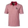 NC State Wolfpack Cutter & Buck Slobbering Wolf Forge Tonal Stripe Polo(Nc State Wolfpack Cutter Buck Slobbering Wolf Forge Tonal Stripe Polo)
