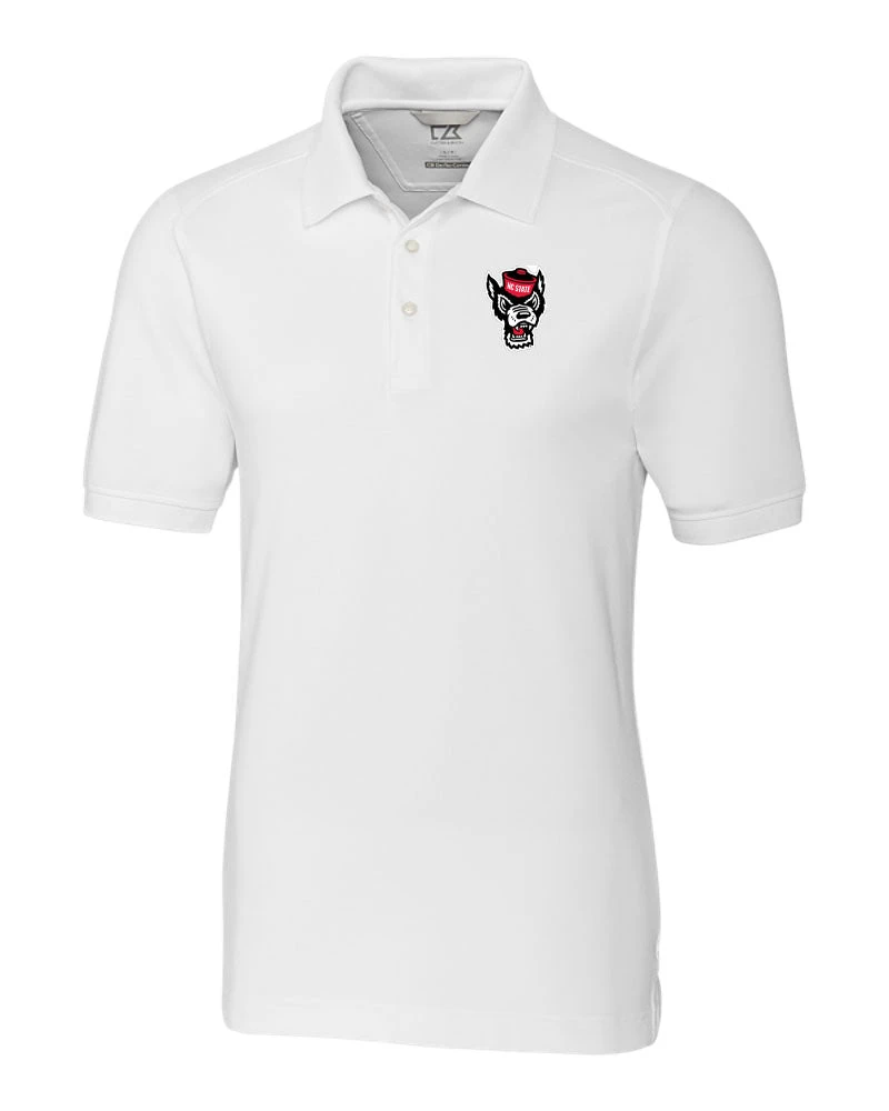 NC State Wolfpack Cutter & Buck Advantage Tri-blend White Pique Polo Tall(Nc State Wolfpack Cutter Buck Advantage Tri Blend White Pique Polo Tall) 1 NC State Wolfpack Cutter & Buck Advantage Tri-blend White Pique Polo Tall(Nc State Wolfpack Cutter Buck Advantage Tri Blend White Pique Polo Tall)
