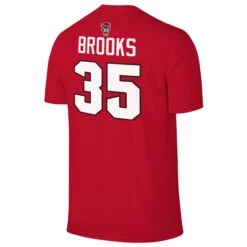NC State Wolfpack Red Zoe Brooks #35 T-Shirt(Nc State Wolfpack Red Zoe Brooks 35 T Shirt)