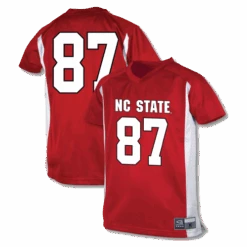 NC State Wolfpack Youth Red And White #87 Football Jersey(Nc State Wolfpack Youth Red And White 87 Football Jersey)
