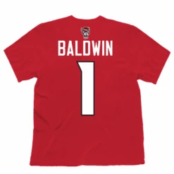 NC State Wolfpack Red River Baldwin #1 T-Shirt(Nc State Wolfpack Red River Baldwin 1 T Shirt)
