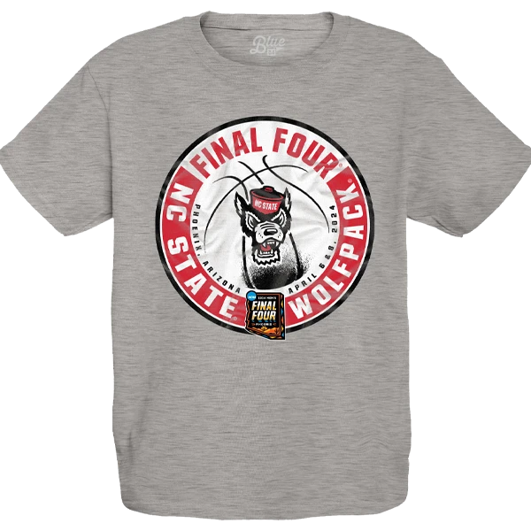 NC State Wolfpack 2024 Men's Basketball Final Four Sports Grey Youth T-Shirt(Nc State Wolfpack 2024 Mens Basketball Final Four Sports Grey Youth T Shirt) 1 NC State Wolfpack 2024 Men's Basketball Final Four Sports Grey Youth T-Shirt(Nc State Wolfpack 2024 Mens Basketball Final Four Sports Grey Youth T Shirt)