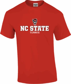 NC State Wolfpack Red Wolfhead Tennis T-Shirt(Nc State Wolfpack Red Wolfhead Tennis T Shirt 1)