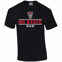 NC State Wolfpack Black Wolfhead Dad T-Shirt(Nc State Wolfpack Trt Black Wolfhead Dad T Shirt)