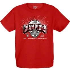 NC State Wolfpack ACC Basketball 2024 Champions Red Youth T-Shirt(Nc State Wolfpack Acc Basketball 2024 Champions Red Youth T Shirt)