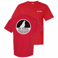 NC State Wolfpack Red Comfort Colors Howling Wolf Circle T-Shirt(Nc State Wolfpack Red Comfort Colors Howling Wolf Circle T Shirt)