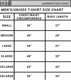 Red and White Shop 14 Red and White Shop -Red and White Shop TRT Men s SS LS T Shirt Size Chart 11