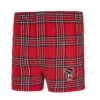 NC State Wolfpack Men's Red Takeaway Wolfhead Flannel Boxers(Nc State Wolfpack Mens Red Takeaway Wolfhead Flannel Boxers)