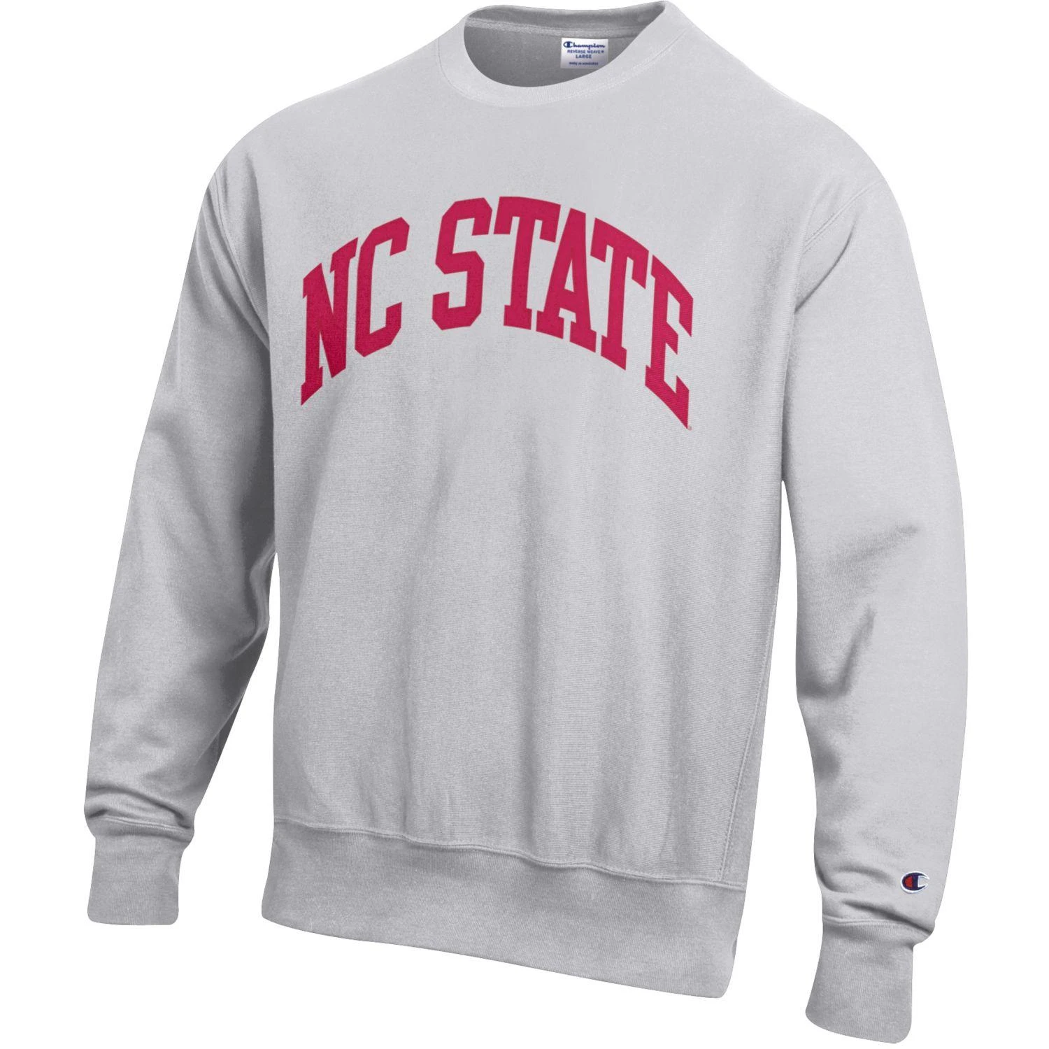 NC State Wolfpack Champion Silver Grey Embroidered Red NC State Reverse Weave Crewneck Sweatshirt(Nc State Wolfpack Champion Silver Grey Embroidered Red Nc State Crewneck Sweatshirt) 1 NC State Wolfpack Champion Silver Grey Embroidered Red NC State Reverse Weave Crewneck Sweatshirt(Nc State Wolfpack Champion Silver Grey Embroidered Red Nc State Crewneck Sweatshirt)