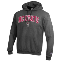 NC State Wolfpack Champion Grey Wolfhead Hooded Sweatshirt(Nc State Wolfpack Champion Grey Wolfhead Hooded Sweatshirt)