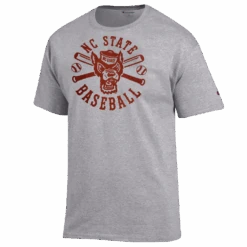 NC State Wolfpack Champion Grey Wolfhead Baseball Youth T-Shirt(Nc State Wolfpack Champion Grey Wolfhead Baseball Youth T Shirt)