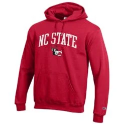 NC State Wolfpack Champion Red Slobbering Wolf Triumph Fleece Hooded Sweatshirt(Nc State Wolfpack Champion Red Slobbering Wolf Triumph Fleece Hooded Sweatshirt)