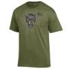 NC State Wolfpack Champion Cargo Green Wolfhead Salute To Service T-Shirt(Nc State Wolfpack Champion Cargo Green Wolfhead Salute To Service T Shirt)