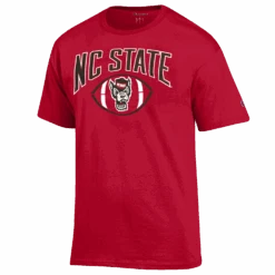 NC State Wolfpack Champion Red Wolfhead Football T-Shirt(Nc State Wolfpack Champion Red Wolfhead Football T Shirt)