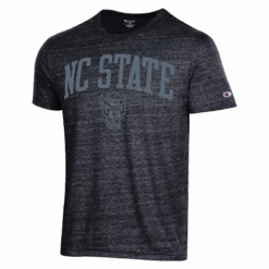NC State Wolfpack Champion Heathered Black Tri-Blend Blackout T-Shirt(Nc State Wolfpack Champion Heathered Black Tri Blend Blackout T Shirt)