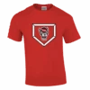 NC State Wolfpack Red Wolfhead Homeplate Short Sleeve T-Shirt(Nc State Wolfpack Trt Red Wolfhead Homeplate Short Sleeve T Shirt)