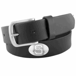 NC State Wolfpack Black Concho No Tip Leather Belt(Nc State Wolfpack Black Concho No Tip Leather Belt)