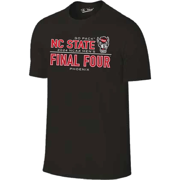 NC State Wolfpack 2024 Men's Basketball Final Four Black Youth T-Shirt(Nc State Wolfpack 2024 Mens Basketball Final Four Black Youth T Shirt) 1 NC State Wolfpack 2024 Men's Basketball Final Four Black Youth T-Shirt(Nc State Wolfpack 2024 Mens Basketball Final Four Black Youth T Shirt)