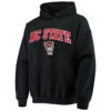NC State Wolfpack Youth Black Arched Wolfhead Hooded Sweatshirt(Nc State Wolfpack Youth Black Arched Wolfhead Hooded Sweatshirt)