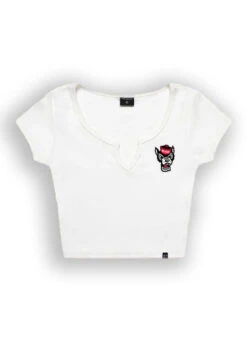 NC State Wolfpack Hype & Vice Women's White Wolfhead Cali Tee(Nc State Wolfpack Hype Vice Womens White Wolfhead Cali Tee)