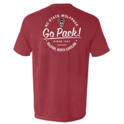 NC State Wolfpack Crimson Wolfhead Go Pack T-Shirt(Nc State Wolfpack Crimson Wolfhead Go Pack T Shirt)