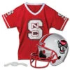 NC State Wolfpack Wolfhead And Block S Jersey And Helmet Set(Nc State Wolfpack Wolfhead And Block S Jersey And Helmet Set)