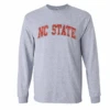 NC State Wolfpack Youth Grey Arch NC State Long Sleeve T-Shirt(Nc State Wolfpack Youth Grey Arch Nc State Long Sleeve T Shirt)